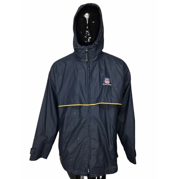 Vintage 90s "Union Pacific Building America" Hooded Coat Jacket Men's Size XL - Picture 4 of 12